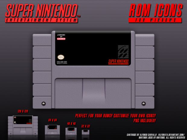 Snes cartridge icons