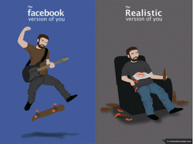 Facebook VS Real Life