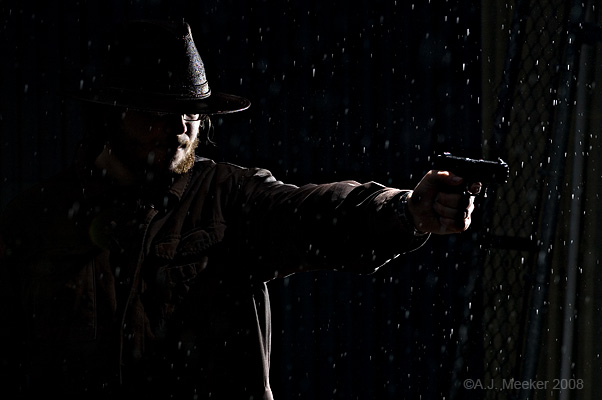 a Film Noir gunshot!