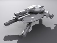Rail Gun Hover Tank
