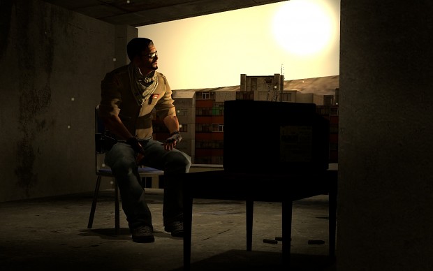 Faggot looking at a sunset