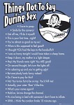 Things not to say during sex