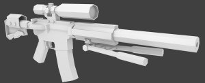 V4 M4 LP Model Silenced.