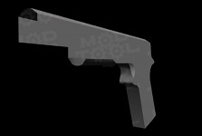 Unfinished Colt.45 pistol