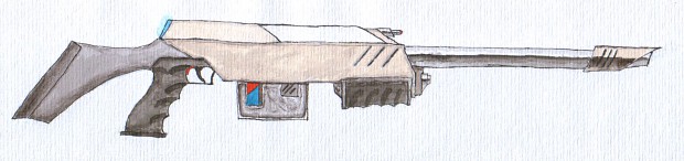 Harpy battlesuit EMP-rifle