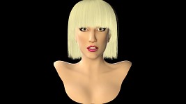 Lady Gaga Portrait Render By Senluc
