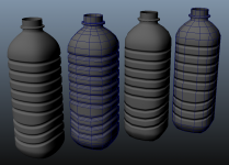 Water Bottle Low Poly Bake