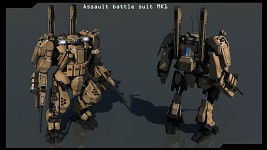 Assault battle suit