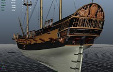 Progress on new frigate model