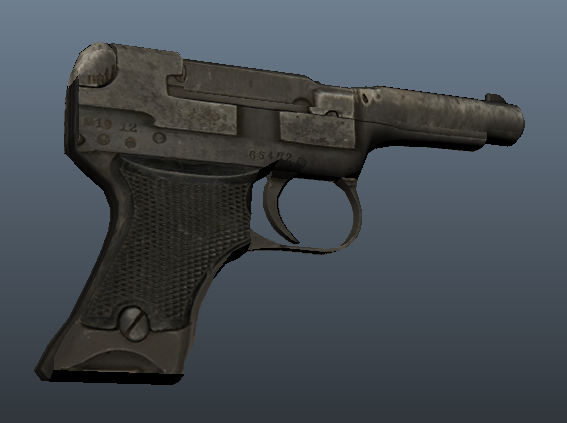 Nambu 94 Pistol for an RTS mod
