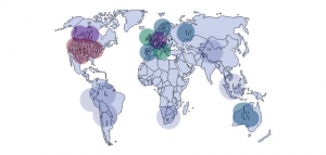 A Map of Where People are Tracking the Mod From