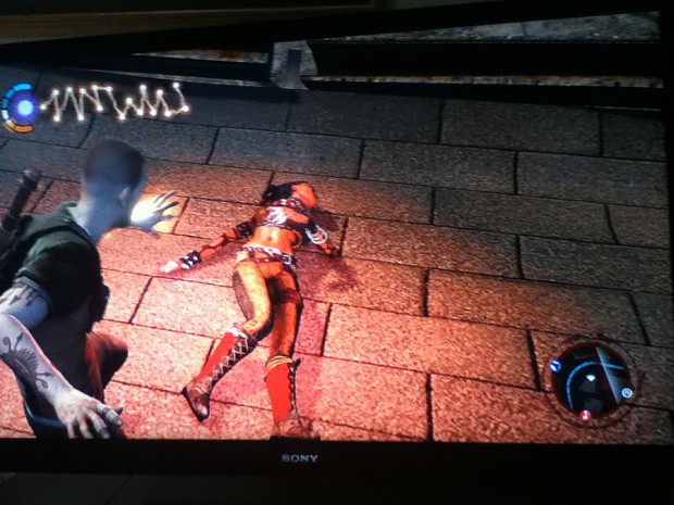 weird infamous 2 glitch