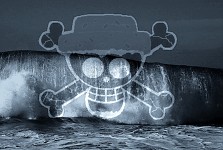 Black Wave Pirates Flagge