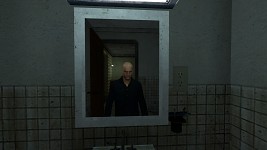 Ingame mirror player reflection.