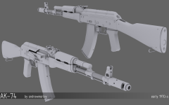 Weapon Renders (Hi-Poly)