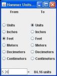 Hammer Units Converter