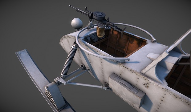 GAZ 98 Aerosled + DT28 Machine gun