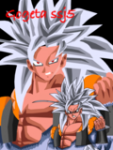 my painting of gogeta ssj5