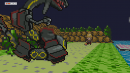 S Raiquaza in Battle