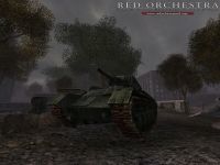 A Soviet Tank sits in Konigsberg