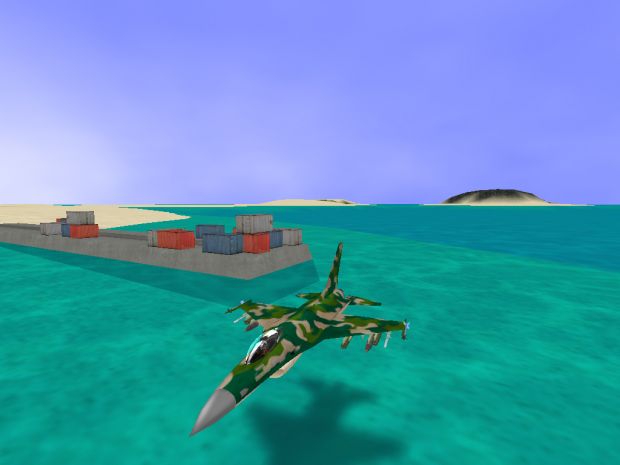 Pier flyby in Atoll map