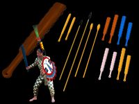 Maquihuitl, Tepoztopilli, Huitzochtli, and Atlatl Darts