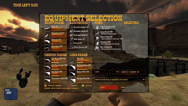 Beta 3.0 equipment panel.