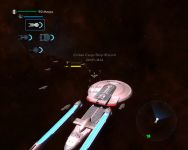 Convoy under way.