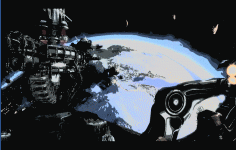 cutscene tests with early rotoscope shader