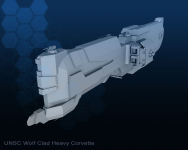 Wolf clad Heavy Corvette