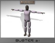Buster 2.1 T-Pose - Simple Textured