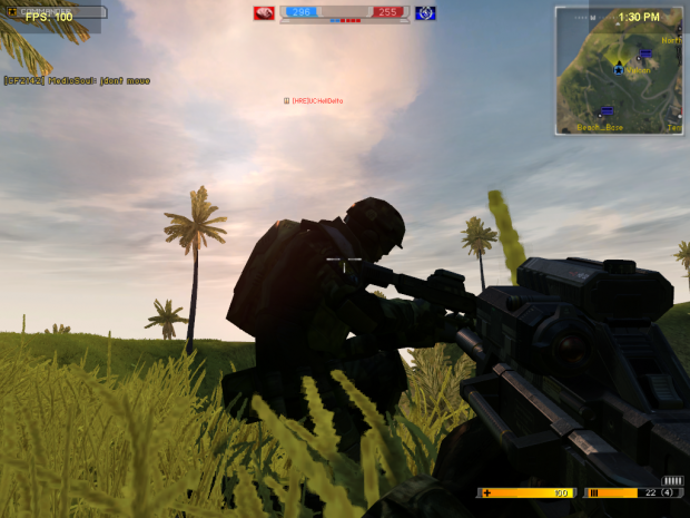 The sunset...