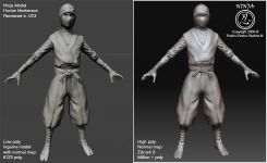 Low and High poly..