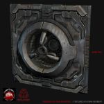 Underwater Turbine Fan Low Poly
