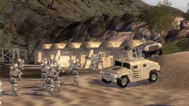 Desert Humvees