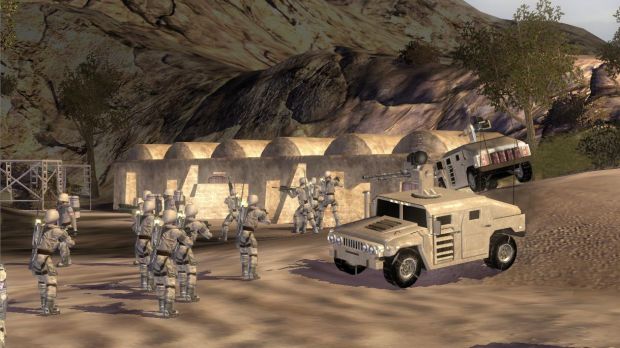 Desert Humvees