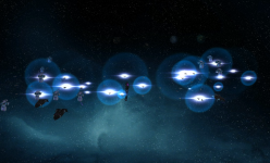 The fleet exits hyperspace