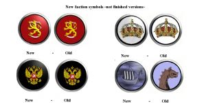 New faction symbols
