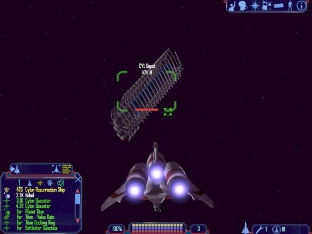 your chance to blast the Cylon Resurrection Ship