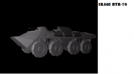 Iraqi BTR-70 Renders