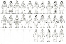 Character design concept sketches