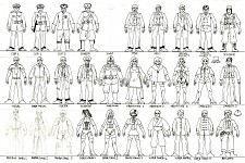 Character design concept sketches