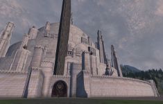 Gate and battlements