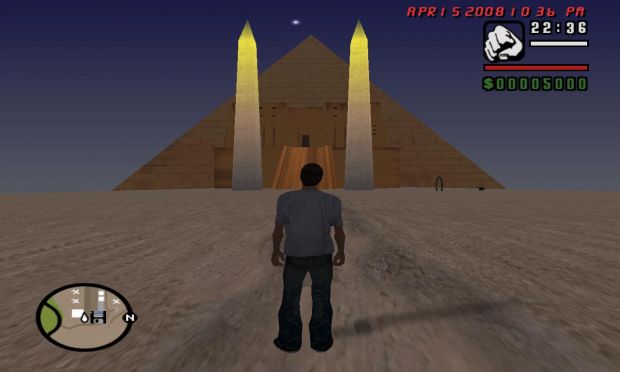 abydos pyramide by night