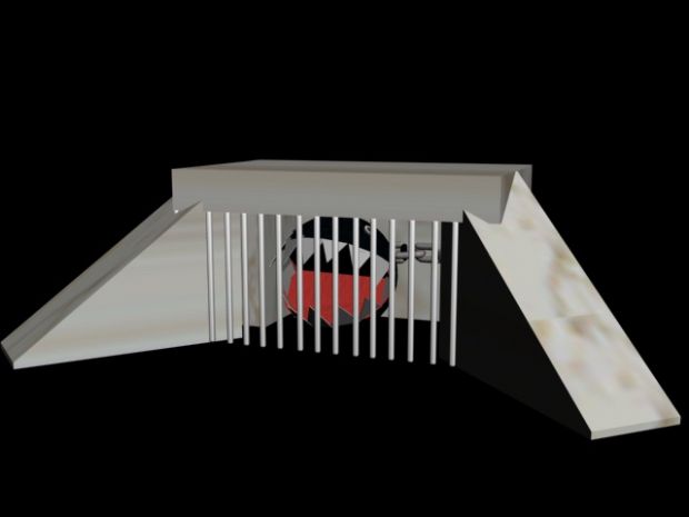 Chain Chomp in cage 2