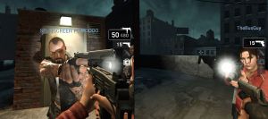 Left 4 Dead split screen picture