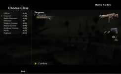 New Class Loadout menu