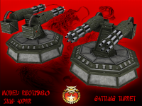 Chinese gattling turret