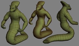 That new player model in a pose