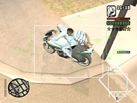 Zooms in as locked missile travels to target 